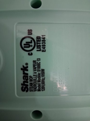 SHARK CLEAN & SANITIZE STEAM MOP FLOOR CLEANER - 375ml water tank - WHITE/SEAFOAM (MODEL: S1000C) image 7