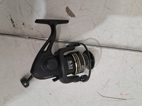 bass pro shops megacast spinning reel - black (model: mgts10) image 3