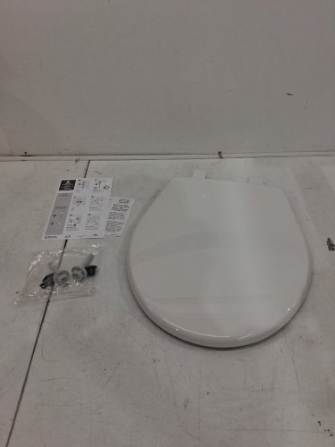 BEMIS PLASTIC round TOILET SEAT - 16.5" - WHITE (MODEL: 730slec000) image 2