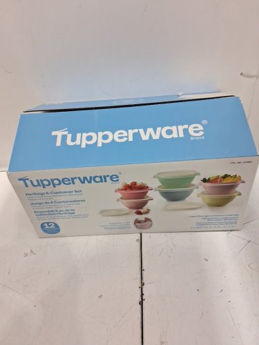 12pc tupperware Heritage Collection Food Storage Containers with lids - multicolour (model:1923853) image 2