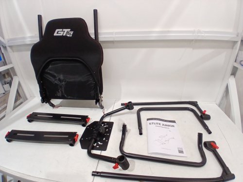 kid's next level racing gtlite junior simulator cockpit set - for ages 5-12 - black (model: NLR-S041) image 3