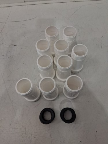 10pk utopia uniguard waterless one way waste drain valve - 4.75" x 1.5" - white (model: d917027) image 3