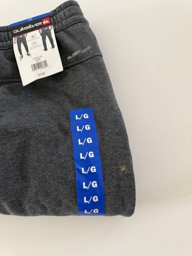 Men's Quiksilver french terry jogger - large - grey (STYLE: 1888842) image 2