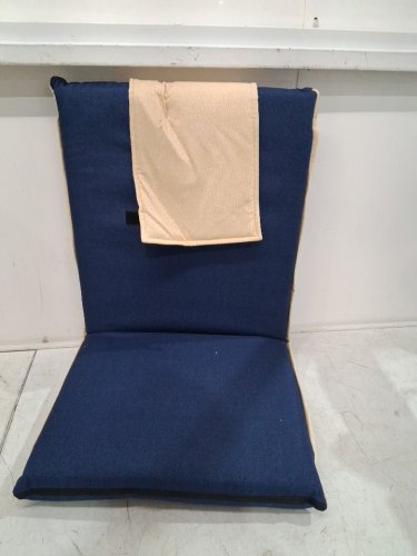 FASTMOMENT Adjustable Floor Chair with Back Support - 330lbs max cap - blue image 3