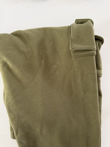 men's champion fleece lined cargo sweatpants - xxl - green (style: 1953460) image 2