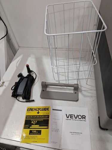 VEVOR PORTABLE REFRIGERATOR FOR VEHICLE, CAR, TRUCK, RV, BOAT, MINI FRIDGE FREEZER FOR TRAVEL - 12/24V DC & 110-240V AC - 37QT - GREY - (MODEL:CF35) image 3