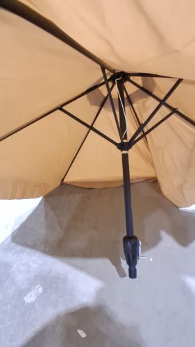 MUCHENGHY PATIO UMBRELLA WITH PUSH TILT AND 8 RIBS - 9ft - beige (MODEL:A012-002) image 7