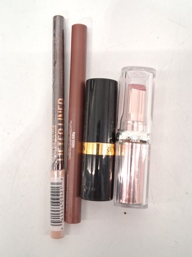 4 ASSORTED lip products - assorted brands, sizes and shades - maybelline / l'oreal / revlon image 2