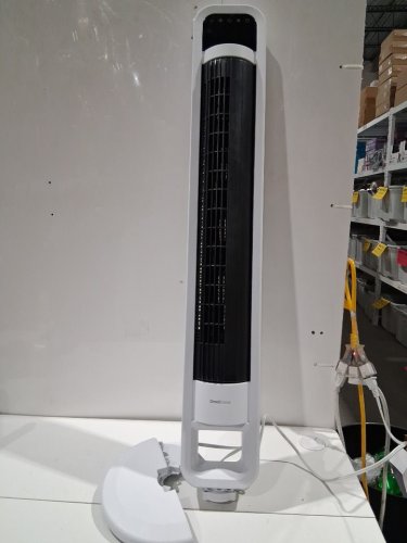 omnibreeze premium 38" Rotating tower fan with wifi CONTROL, 5-SPEEDS & REMOTE - white/BLACK (model: 5333021/dc2313r-g) image 3