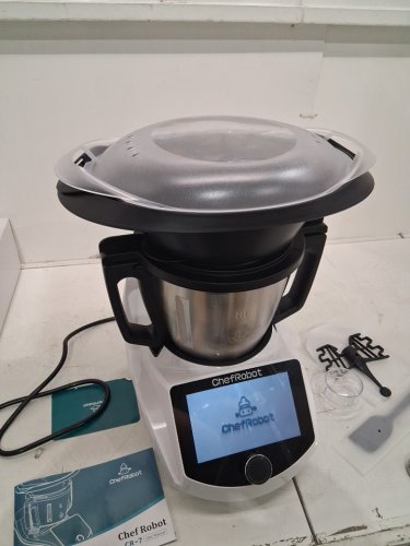 chefrobot Smart Food Processor All-in-one Auto-Cooking Thermomix Machine - 3.5L Capacity, 600+ Online Recipes, Built-in Scale, 7" TFT Screen, Self-Cleaning - white (model: cr-7) image 4
