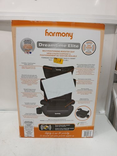 Harmony 2-in-1 Dreamtime Elite High-back Booster Car Seat with Cup Holder - 40 -110lbS - black (model: 0303029BLK) image 2