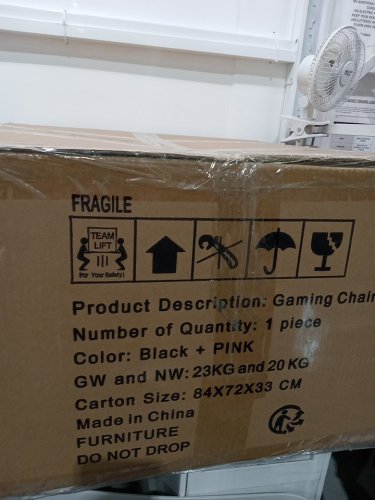 Matrix Adjustable Ergonomic Gaming Chair with PU Leather, Lumbar Support, And 180 Degree Recline - Support up to 330LBS - Black / Pink (Model: 8092) image 6