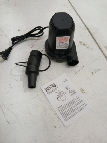 QUICK FILL 3-NOZZLE ELECTRIC AIR PUMP -  0.7PSI/5000PA - 400L/MIN - BLACK - (MODEL: CZ-198B) image 3
