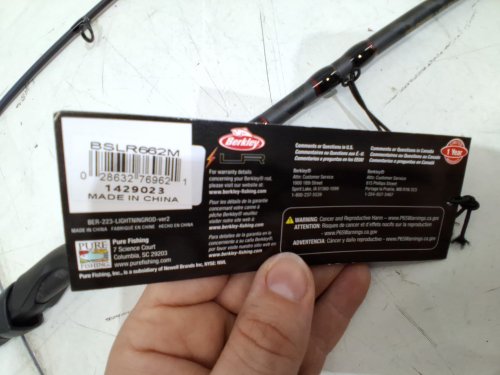 Berkley Lightning Rod Spinning Fishing Rod - 6FT 6" - MEDIUM - BROWN/BLACK (MODEL:bslr662m) image 4