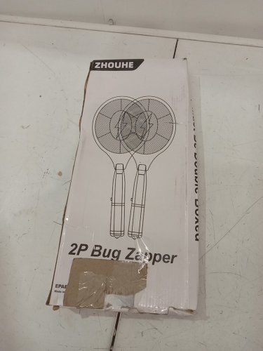 ZhouHe  Handheld  Bug Zapper Racket for Indoor Pest Control - 17" - yellow image 2