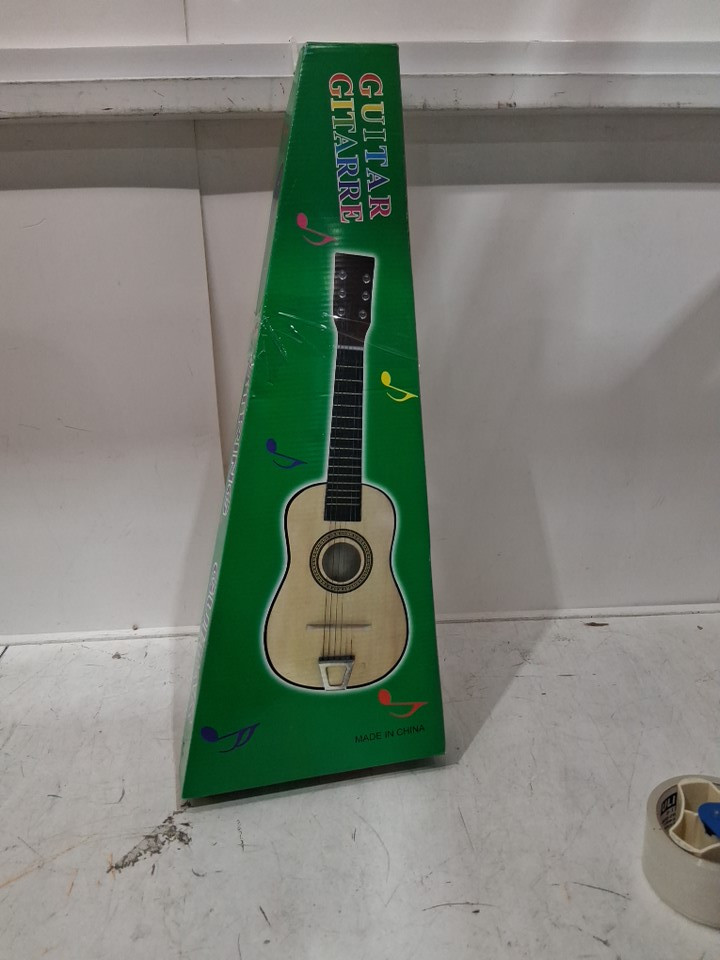 wooden acoustic guitar/ukulele for kids - 23" - blue image 2