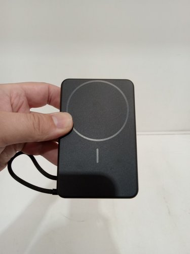 Wireless Portable Magnetic Power Bank - 10,000mAh - Black - (Model: P25) image 3