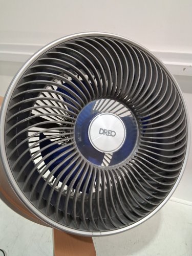 DREO SILENT 120°+120°OMNI-DIRECTIONAL OSCILLATING FAN, 80 FT CIRCULATOR WITH REMOTE - 8 SPEEDS, 3 MODES, 8H TIMER - GREY - (MODEL:DR-HPF002) image 7