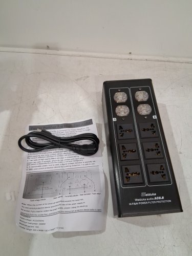 Weiduka AC8.8 Audio Filter Purifier Protection Plug-in Audio Socket Power Supply -220V - 50/60hz - 15a - Black (MODEL: AC8.8) image 3