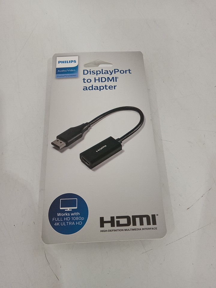 Philips DisplayPort to HDMI adapter - Full HD - Black (Model: SWV9200G/27) image 2