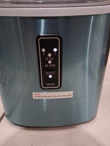 EUHOMY Countertop Ice Maker Machine with Handle, Basket & Scoop - MAKES 26LB Per Day - silver (MODEL: IM-01X/IM008-BSI-CAEH) image 4