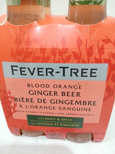 4PK fever-tree blood orange ginger beer - 200ml each image 3