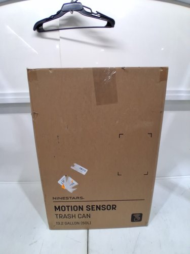NINESTARS Oval Motion Sensor Trash Can - 50L - BLACK (MODEL-DZT-50-9BK) image 3