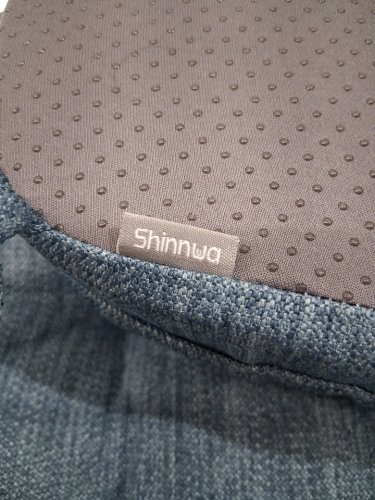 2PK SHINNWA DUAL LAYER FOAM CHAIR CUSHIONS - 16"X16"X3" - DENIM BLUE image 2