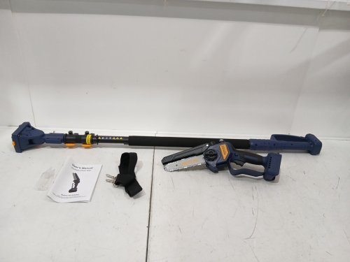 Cordless 2-in-1 Pole Saw & Mini Chainsaw *TOOLS ONLY* - 6" Brush / 9FT TREE TRIMMER - BLUE (MODEL: IR-PS2501) image 3