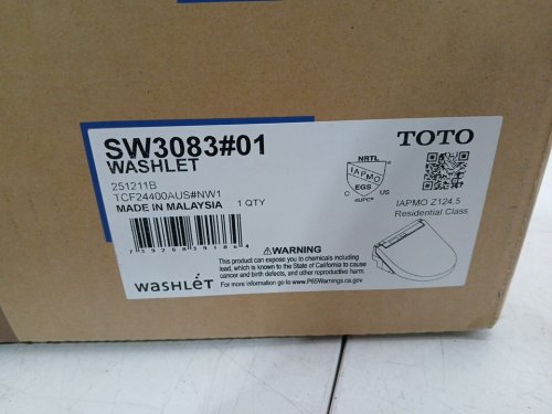 TOTO WASHLET ELECTRIC BIDET TOILET SEAT WITH REMOTE CONTROL HEAT & SOFT-CLOSE LID - round - WHITE (MODEL: SW3083#01) image 10