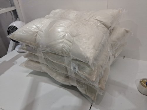 costway 4pk patio chair back pillows - 24" - beige image 2