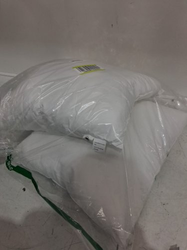 2PK Makimoo premium super soft pillow with microfiber filling - 12" x 20" - White image 2