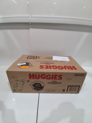 168PK HUGGIES LITTLE SNUGGLERS BABY DIAPERS - SIZE 3 - WINNIE THE POOH image 2