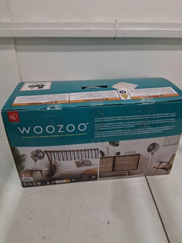Woozoo 360° Pedestal 12-SPEED Air Circulator - ADJUSTABLE HEIGHT 21" TO 40" - WHITE (Model: STF-360DC/1747373) image 4