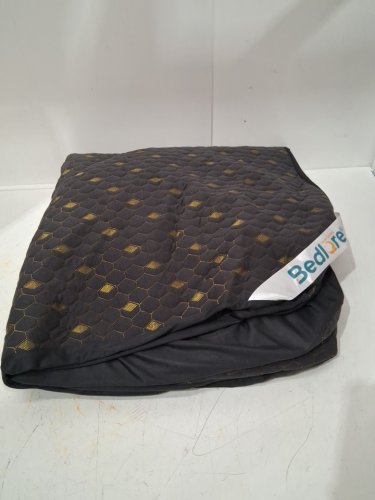 Bedlore waterproof mattress cover with deep pockets - King (78" x 80" + 18") black/gold diamonds image 2