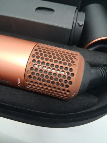 6PC DYSON i.d curly + coily airwrap multi styler and hair dryer with bluetooth - amber silk ( model: hs08) image 6