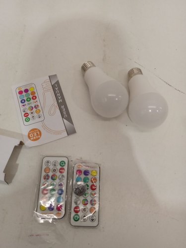 2pk ilc RGBW REMOTE CONTROL LED LIGHT BULB - 12w, 2700k - WHITE (MODEL: br18-sh4q) image 4