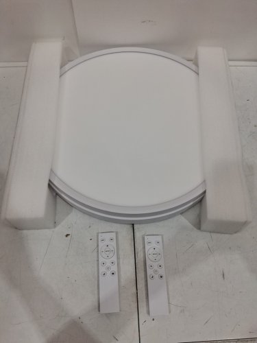 2pk bright future lighting dimmable led tri-proof panel light fixture - 20" - 40w - 3000K to 6000K - white (MODEL: bfl20R-d500h25-40w) image 3